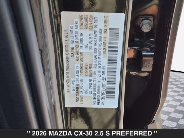 2026 Mazda CX-30 2.5 S Preferred AWD