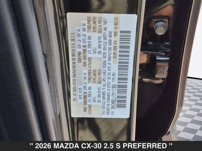 2026 Mazda CX-30 2.5 S Preferred AWD