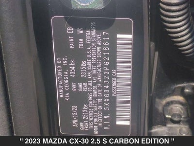 2023 Mazda CX-30 2.5 S Carbon Edition