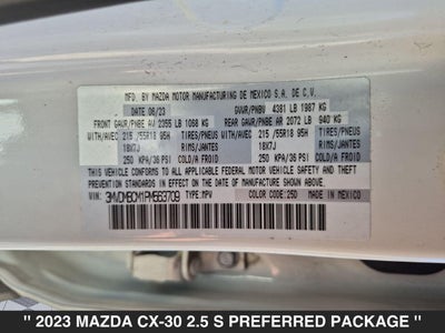 2023 Mazda CX-30 2.5 S Preferred Package