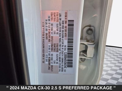 2024 Mazda CX-30 2.5 S Preferred Package