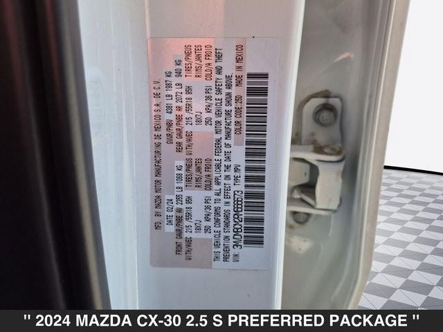 2024 Mazda CX-30 2.5 S Preferred Package