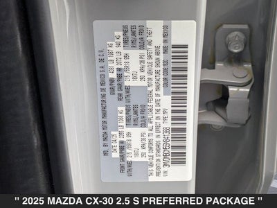 2025 Mazda CX-30 2.5 S Preferred Package