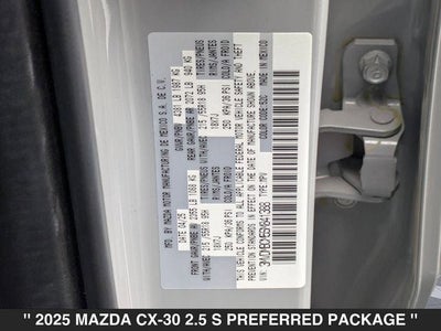 2025 Mazda CX-30 2.5 S Preferred AWD