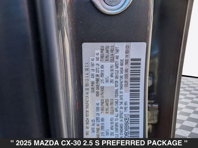 2025 Mazda CX-30 2.5 S Preferred Package