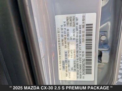 2025 Mazda MAZDA CX-30 2.5 S Premium Package