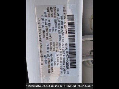 2023 Mazda CX-30 2.5 S Premium Package