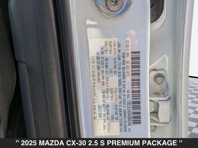 2025 Mazda CX-30 2.5 S Premium Package