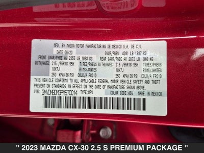 2023 Mazda CX-30 2.5 S Premium Package