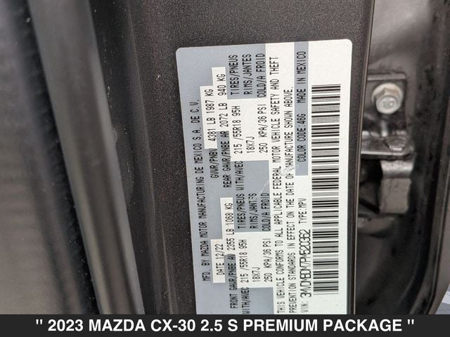 2023 Mazda CX-30 2.5 S Premium Package