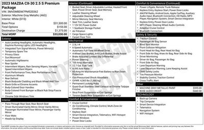 2023 Mazda CX-30 2.5 S Premium Package