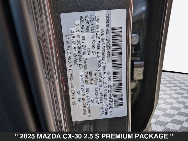 2025 Mazda MAZDA CX-30 2.5 S Premium Package