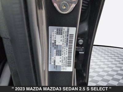 2023 Mazda Mazda3 2.5 S Select Package
