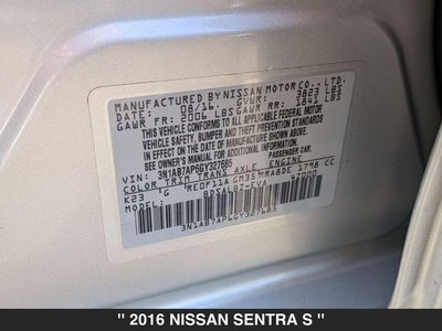 2016 Nissan Sentra S