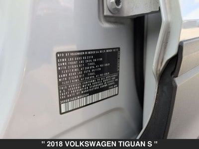 2018 Volkswagen Tiguan 2.0T S 4Motion