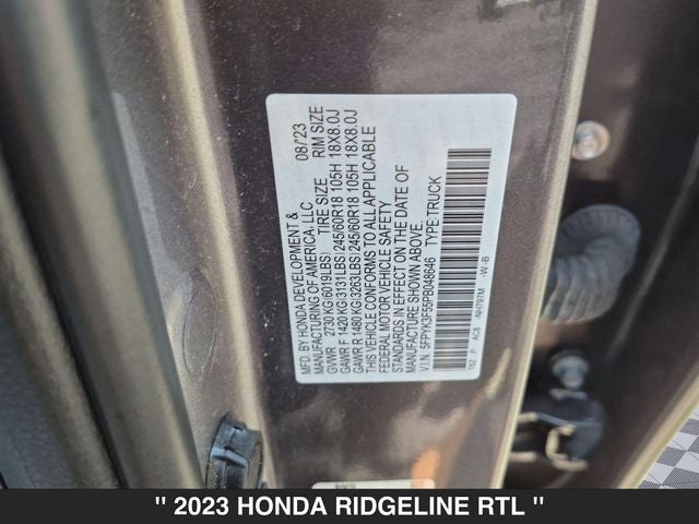 2023 Honda Ridgeline RTL