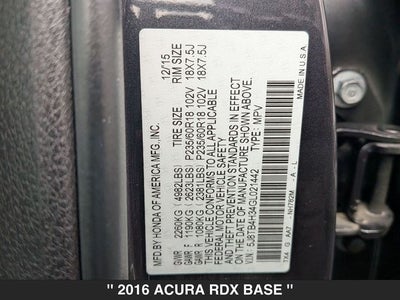 2016 Acura RDX Base