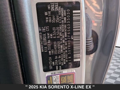 2025 Kia Sorento X-Line EX