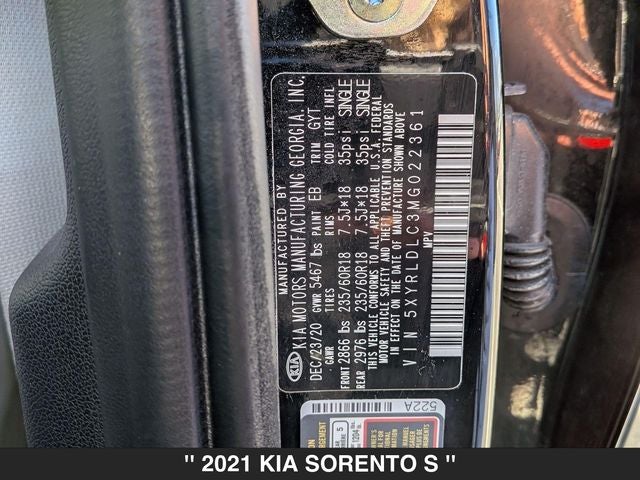 2021 Kia Sorento S