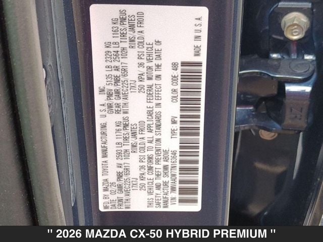 2026 Mazda CX-50 Hybrid Premium