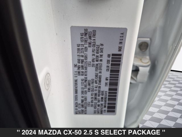 2024 Mazda CX-50 2.5 S Select Package