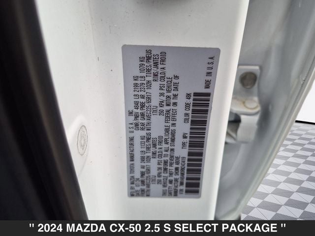 2024 Mazda CX-50 2.5 S Select Package