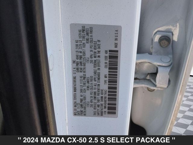 2024 Mazda CX-50 2.5 S Select Package