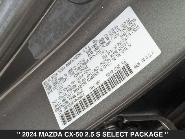 2024 Mazda CX-50 2.5 S Select Package