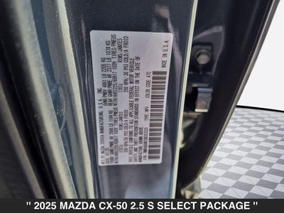 2025 Mazda MAZDA CX-50 2.5 S Select Package