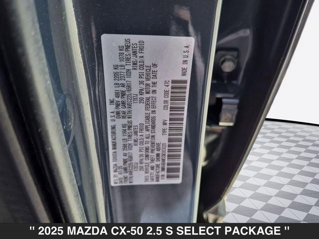 2025 Mazda MAZDA CX-50 2.5 S Select Package
