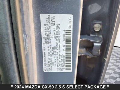 2024 Mazda CX-50 2.5 S Select Package