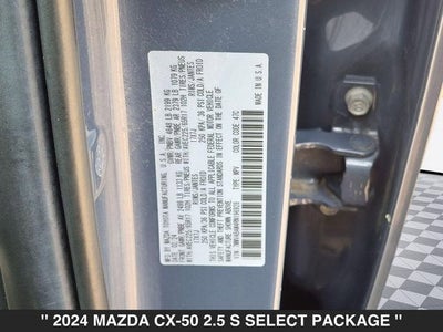 2024 Mazda CX-50 2.5 S Select Package