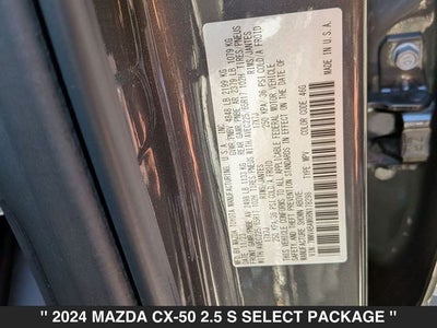 2024 Mazda CX-50 2.5 S Select Package