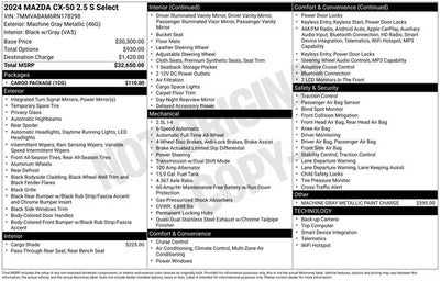 2024 Mazda CX-50 2.5 S Select Package