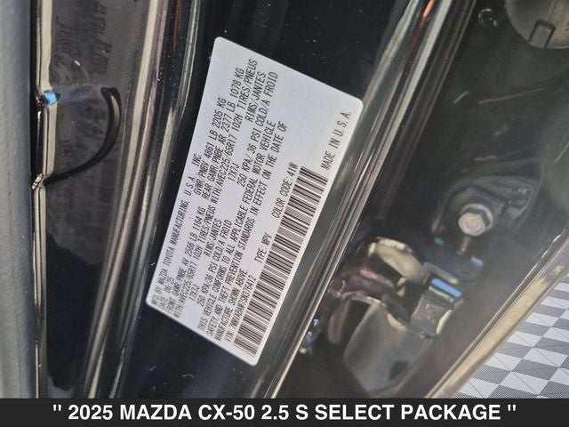 2025 Mazda CX-50 2.5 S Select Package
