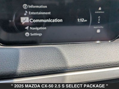 2025 Mazda CX-50 2.5 S Select Package