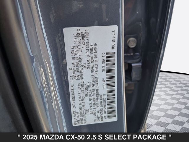 2025 Mazda CX-50 2.5 S Select Package