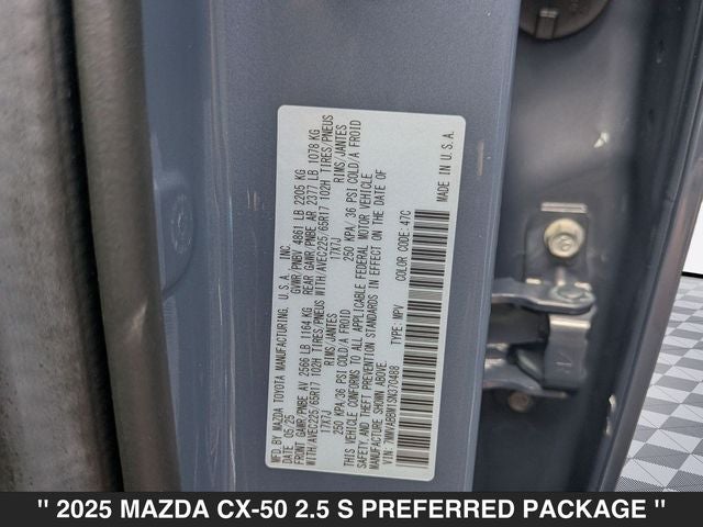 2025 Mazda CX-50 2.5 S Preferred Package