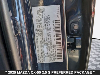 2025 Mazda CX-50 2.5 S Preferred Package