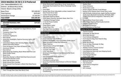 2024 Mazda CX-50 2.5 S Preferred Package