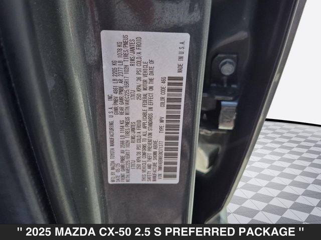 2025 Mazda MAZDA CX-50 2.5 S Preferred Package