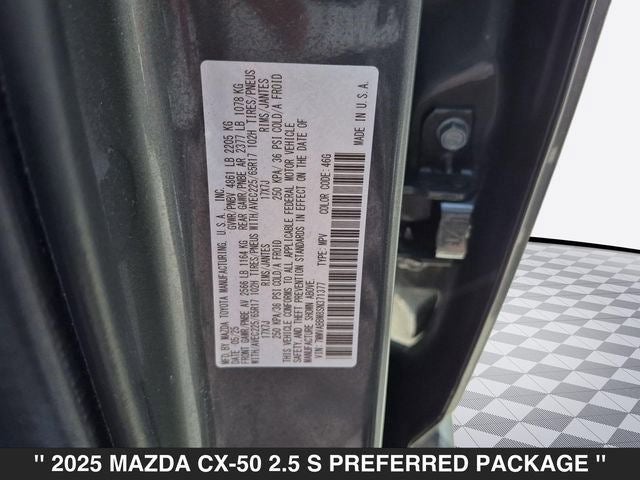 2025 Mazda MAZDA CX-50 2.5 S Preferred Package