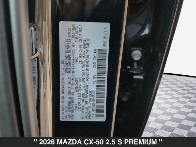 2026 Mazda CX-50 2.5 S Premium AWD