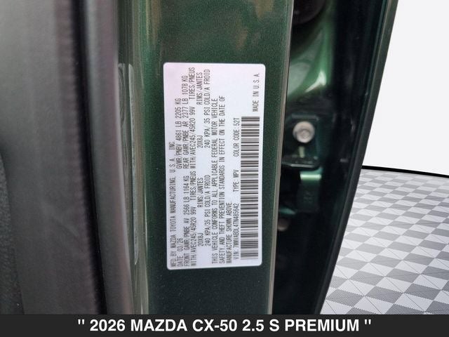 2026 Mazda CX-50 2.5 S Premium AWD