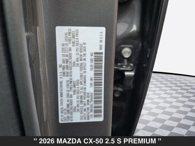 2026 Mazda CX-50 2.5 S Premium AWD