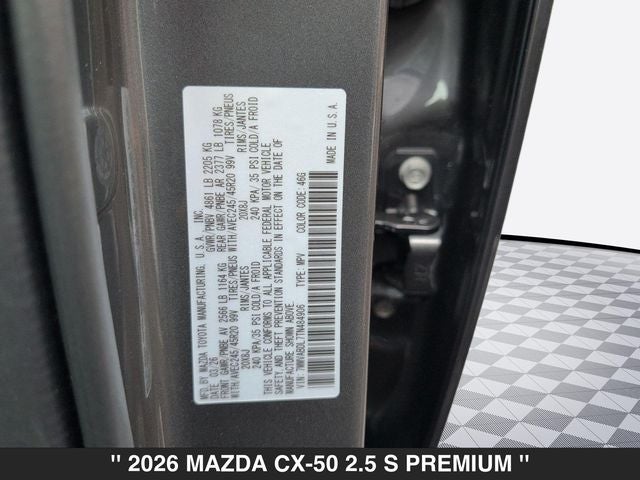 2026 Mazda CX-50 2.5 S Premium AWD