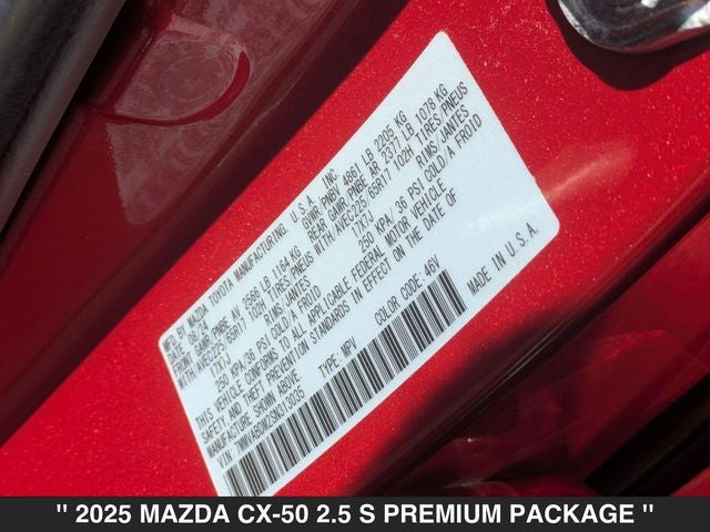 2025 Mazda CX-50 2.5 S Premium Package