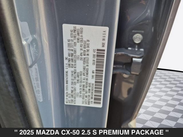2025 Mazda CX-50 2.5 S Premium Package