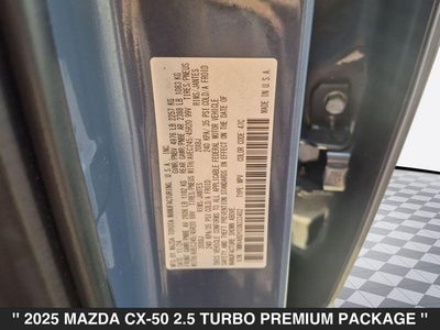 2025 Mazda CX-50 2.5 Turbo Premium Package