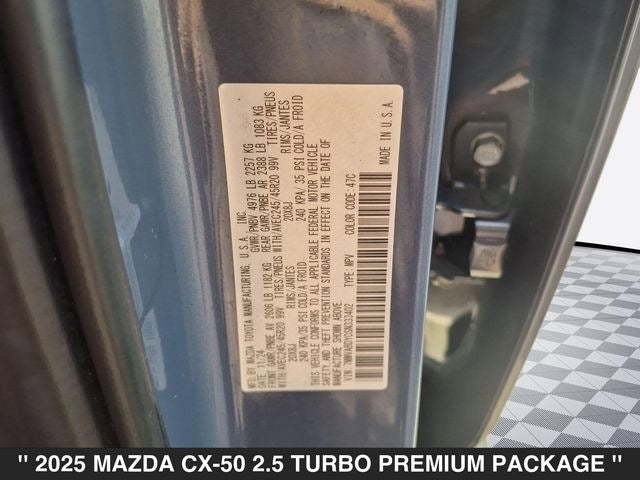 2025 Mazda CX-50 2.5 Turbo Premium Package